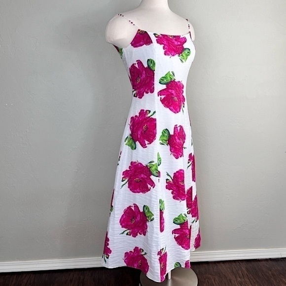 ABS Allen Schwartz Floral Fit & Flare Midi Dress - Picture 2 of 11